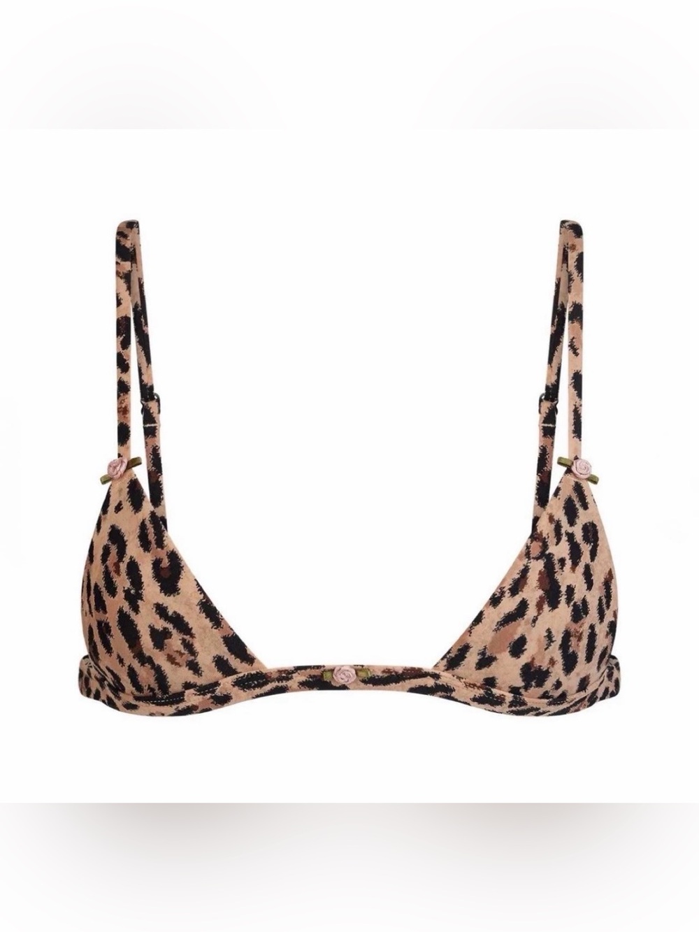 SKIMS Micro Bralette Leopard Print Size Small NWOT